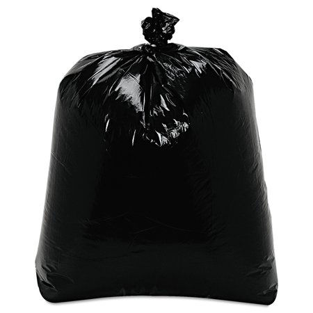 TRINITY PLASTICS 16 gal Trash Bags, 24 in x 32 in, Medium-Duty, 0.7 mil, Black, 500 PK 100406